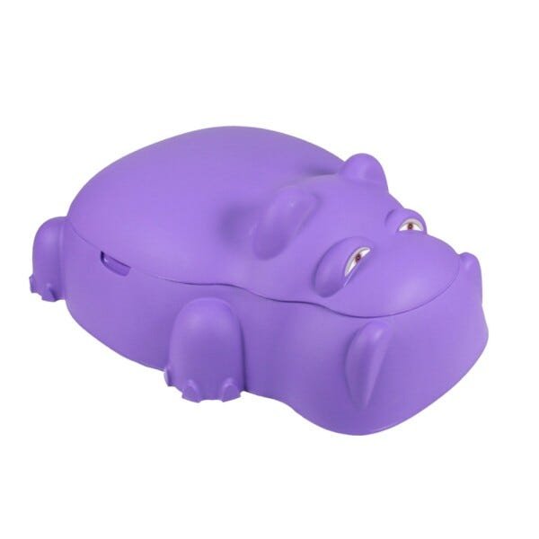 Piscina Infantil Hipopótamo Com Tampa Roxo/verde Até 30kg Belfix - 2