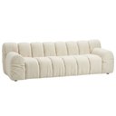 Ver imagem 1 de Sofá 4 Lugares para Sala de Estar Living 230 cm Gomo Bouclé Off White - Nexta Casa