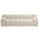 Ver mais imagens de Sofá 4 Lugares para Sala de Estar Living 230 cm Gomo Bouclé Off White - Nexta Casa