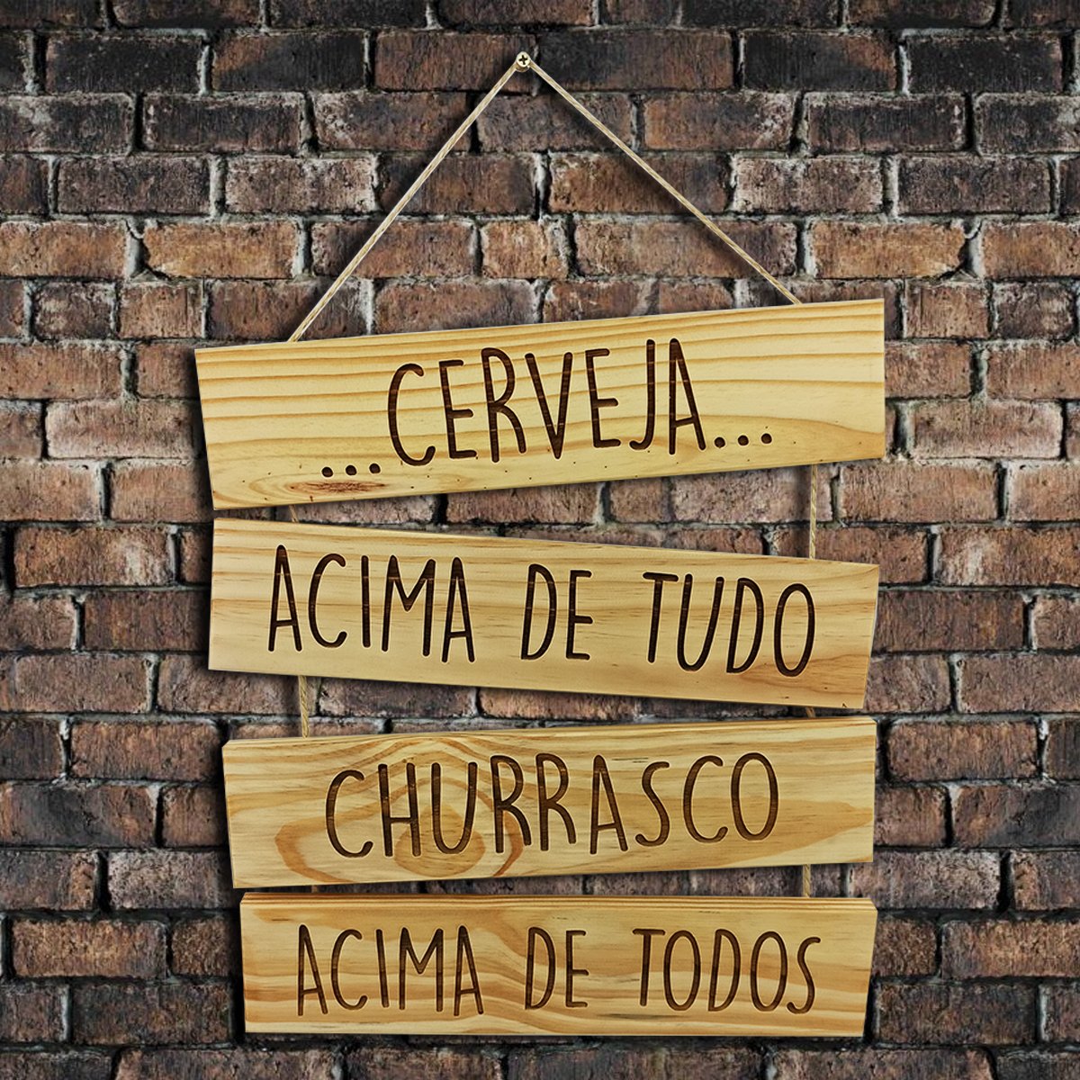 Placas Decorativas Tema Cervejas Churrasco Festa Decoração: CERVEJA ACIMA DE TUDO - 2