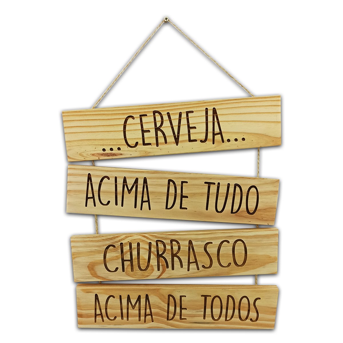 Placas Decorativas Tema Cervejas Churrasco Festa Decoração: CERVEJA ACIMA DE TUDO - 1