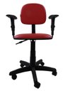 Ver imagem 2 de Cadeira Secretaria Giratoria Polo com Braco Regulavel - Couro SinteticoCorano - Vermelho