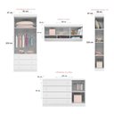 Ver imagem 4 de Quarto de Bebê Roupeiro Cômoda Eloisa Berço 1344 Branco com Colchão Light Ortobom Qmovi Phoenix
