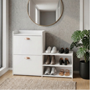 Ver imagem 1 de Sapateira Daniela 114cm Organizador de Calçados MDP 6 Pés Quarto Closet Hall - Branco