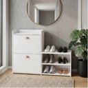 Ver imagem 5 de Sapateira Daniela 114cm Organizador de Calçados MDP 6 Pés Quarto Closet Hall - Branco