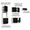 Ver imagem 5 de Armário de Cozinha Completa 260cm Branco/Preto Lux Madesa 03