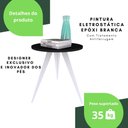 Ver imagem 4 de Mesinha Lateral De Canto Para Sala e Quarto Redonda B.P