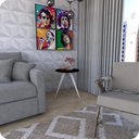 Ver imagem 2 de Mesinha Lateral De Canto Para Sala e Quarto Redonda B.P