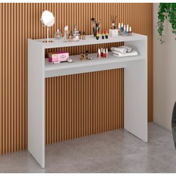 Mesa Aparador Buffet Escrivaninha para Escritório Rack com Prateleira Mark Flex Collor - 1