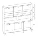 Ver imagem 7 de Armário para Cozinha 12 Portas 1 Gaveta Clarice Yescasa