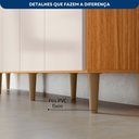Ver imagem 7 de Armário de Cozinha 12 Portas 1 Gaveta com Nichos Clarice Yescasa Freijó/Off White Bege
