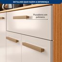 Ver imagem 6 de Armário de Cozinha 12 Portas 1 Gaveta com Nichos Clarice Yescasa Freijó/Off White Bege