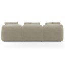 Ver imagem 7 de Sofá 4 Lugares para Sala de Estar Living 288cm Arlo F04 Veludo Bege - Lyam Decor