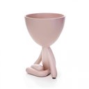 Ver imagem 1 de Vaso Decorativo Bob Robert Plant Rosa 14,5x11x10 cm - D’Rossi