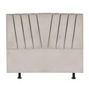 Ver imagem 1 de Cabeceira Estofada Cama Box King 195 Cm Ariel Linho Bege