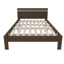 Ver imagem 3 de Cama de Casal para Colchão 1,38m Nogal/branco Cm8009 Tecno Mobili