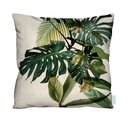 Ver imagem 1 de Capa de Almofada Decorativa Folhagem Verde para Sofá 100% Algodão - 45x45cm