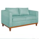 Ver imagem 2 de Sofá 3 Lugares Europa 180 cm Estilo Conforto e Elegância Suede Azul Tiffany - ADJ Decor
