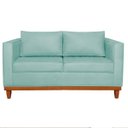 Ver imagem 4 de Sofá 3 Lugares Europa 180 cm Estilo Conforto e Elegância Suede Azul Tiffany - ADJ Decor