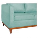 Ver imagem 5 de Sofá 3 Lugares Europa 180 cm Estilo Conforto e Elegância Suede Azul Tiffany - ADJ Decor