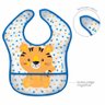 Babador Com Bolso Pega Migalhas Tigrinho Buba Azul - 3