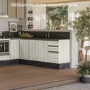 Ver mais imagens de Armario Aereo Balcao Pia 120 Cm Mdf Kali Bianco Toq Bianco Toq Nicioli