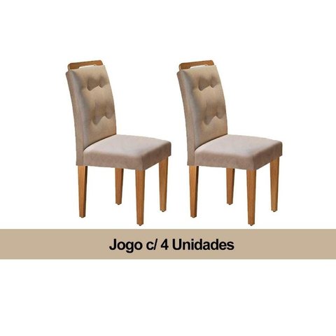 Kit 4 Cadeiras Sala Jantar Imperatriz Un Turim - Rufato