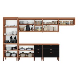 Cozinha Completa Modulada Tuboarte Ágata 100% MDF com 2 Balcões 11 Portas e 6 Gavetas - 2