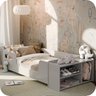 Mini Cama Infantil Montessoriana Aconchego com Nicho:cinza - 5