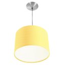 Ver imagem 1 de Lustre Cúpula Pendente Dome Estampado Amarelo Bolinha