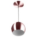 Ver imagem 1 de Lustre Pendente Bola Pequena Alumínio 23cm Gold Rose