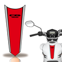 Ver imagem 1 de Adesivo Faixa Gravata Tanque Moto Cg 160 150 Titan Fan Cobra Motoparts 160 Vermelho Cinza