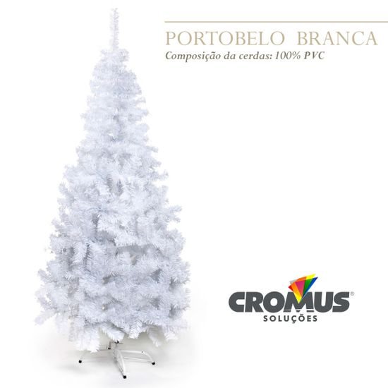 Árvore de Natal Portobelo Branco Base Plástica 1,80m com 645 Hastes