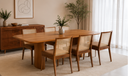 Ver imagem 3 de Mesa de Jantar Retangular com Tampo em Formato de Barril 90x160cm