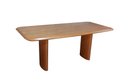Ver imagem 2 de Mesa de Jantar Retangular com Tampo em Formato de Barril 90x160cm