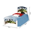 Ver imagem 4 de Cama de Criança Solteiro Infantil Adesivada Hulk com Grade de Proteção