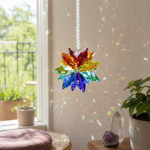 Cristal Suncatcher Colorido