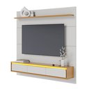 Ver imagem 1 de Painel para Tv até 65 Polegadas Tahiti 3 Portas com Led Off White Matte/ Freijó - Colibri