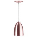 Ver imagem 3 de Kit 2 Lustre Pendente Luminária Cone de Alumínio Gold Rose