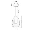 Ver imagem 4 de Kit 2 Lustre Pendente Luminária Cone de Alumínio Gold Rose