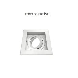 Spot Triplo Embutir Quadrado Recuado Branco para Par30 E27 - 2