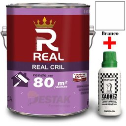 KIT TINTA ACR REAL CRIL GL3,6 BRANCO + 01 XADREZ VERDE 50 ML - 1