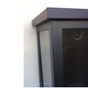 Ver imagem 4 de Arandela Externa Retangular 30cm Malaga Vidro Transparente Preta