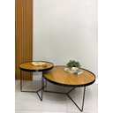 Ver imagem 1 de Conjunto Mesa de Centro Estilo Industrial 50/80cm