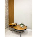 Ver imagem 2 de Conjunto Mesa de Centro Estilo Industrial 50/80cm