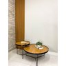 Conjunto Mesa de Centro Estilo Industrial 50/80cm - 2