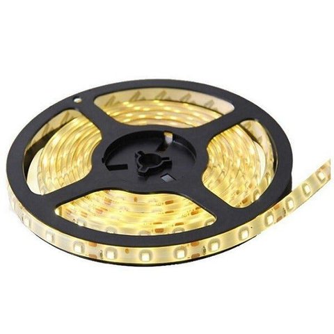 Fita LED 5050 Branco Quente Ip65 Prova D Água 5 Metros 72W