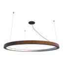 Ver imagem 1 de Pendente Anel 80cm LED 30w 2700k em Madeira Imbuia