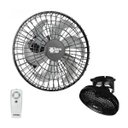 Ver imagem 1 de Ventilador de Teto com Controle Remoto Turbo Orbital 360 Loren Sid 50 cm Preto Bivolt