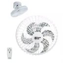 Ver imagem 1 de Ventilador de Teto com Controle Remoto Turbo Orbital 360 Loren Sid 50 cm Branco Bivolt